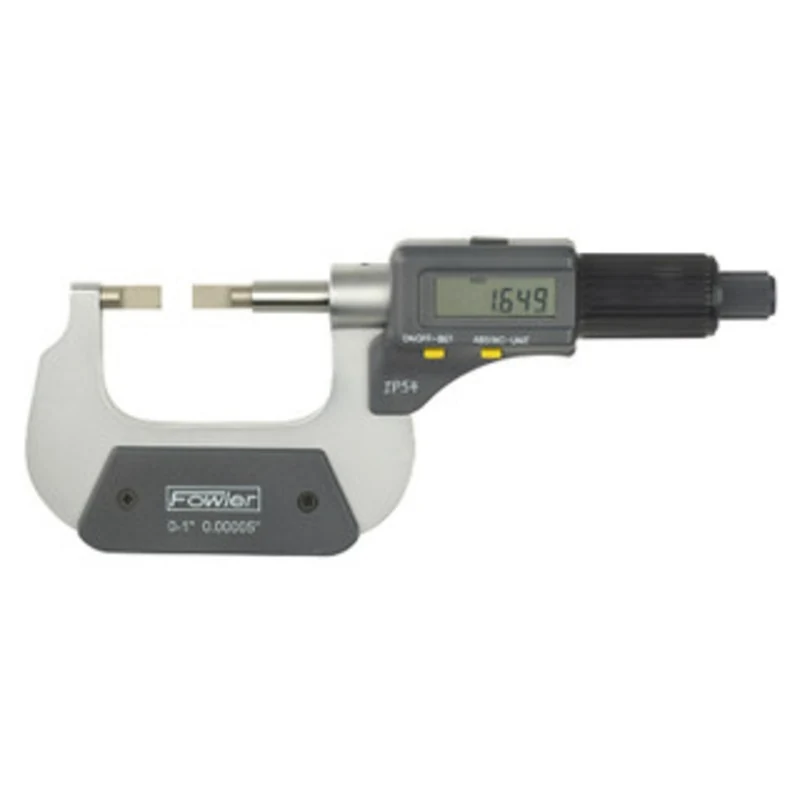 Fowler 0-1/0-25mm Electronic IP54 Blade Micrometer - 54-860-241
